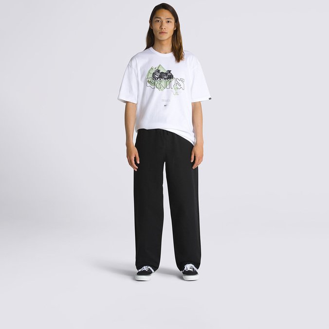 Calça Range Baggy Tapered Elastic Waist Zahba Mid Domond Black