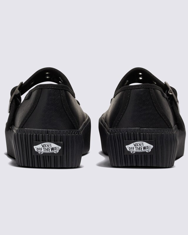 Tênis Mary Jane Creeper Grunge Core Black Leather