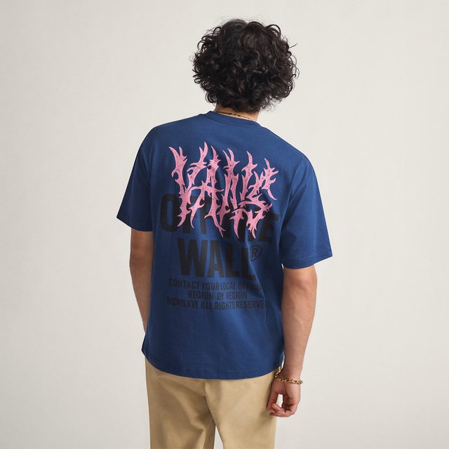 Camiseta Metal Wall Ss Navy Awall