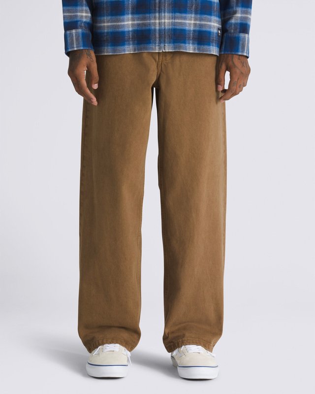 Calça Check-5 Baggy Denim Pant Upland Sepia