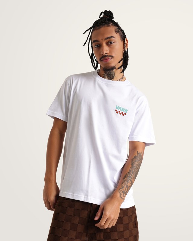 Camiseta Manga Curta Catch A Wave White