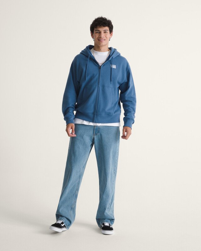 Calça Check 5 Loose Denim Stonewash Blue