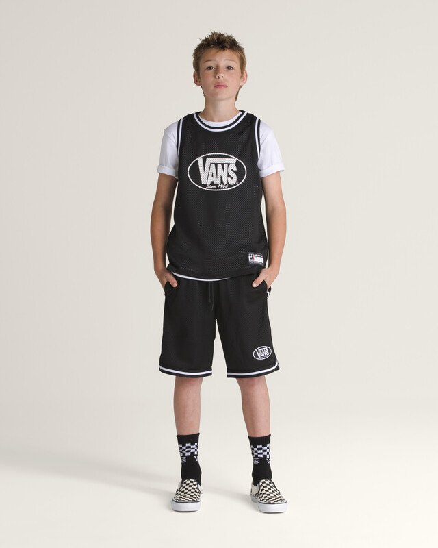 Bermuda Classic Oval Loose Basketball Short Ss Black Infantil