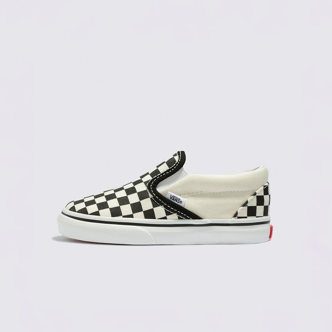 Tênis Slip-On Infantil Checkerboard Black White