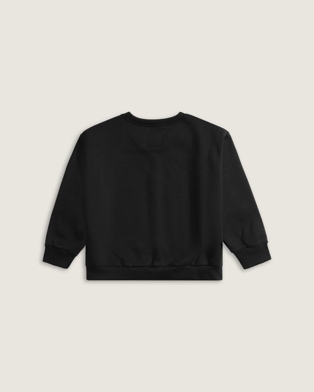 Cardigan Stretch Logo Crew Black White Infantil
