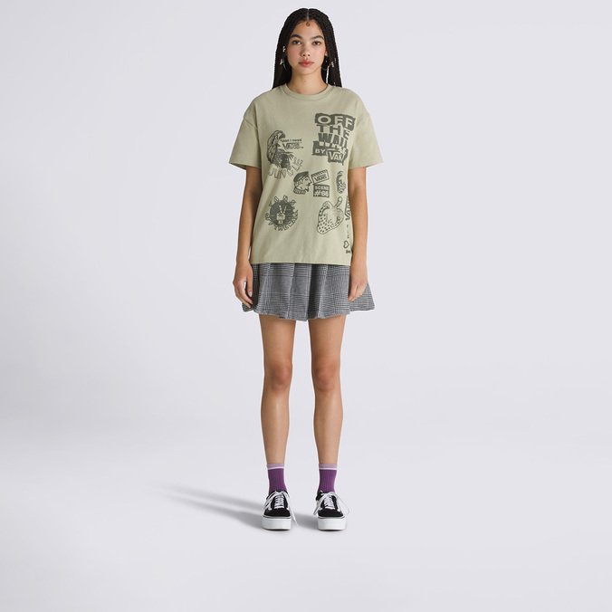Camiseta Mixed Messages Oversized SS Elm