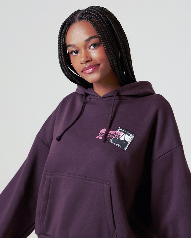 Moletom Cherryrise Retro Hoodie Dark Port Cherry