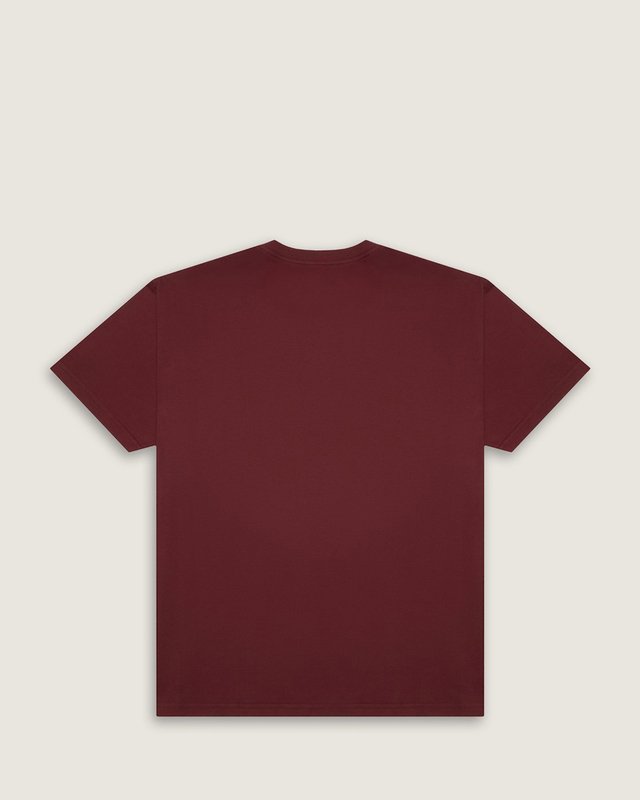 Camiseta Ss Hex Bordeaux White
