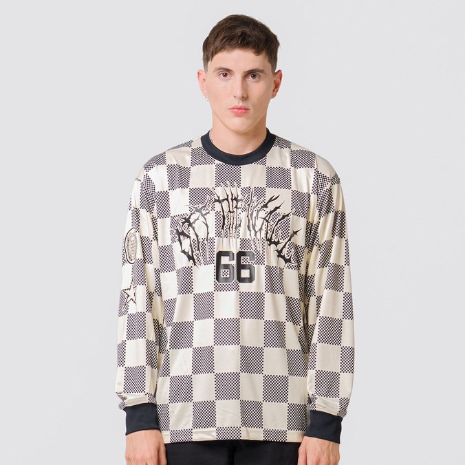 Camiseta Metal Arch Soccer Knit Ls Upland Lemon Icing
