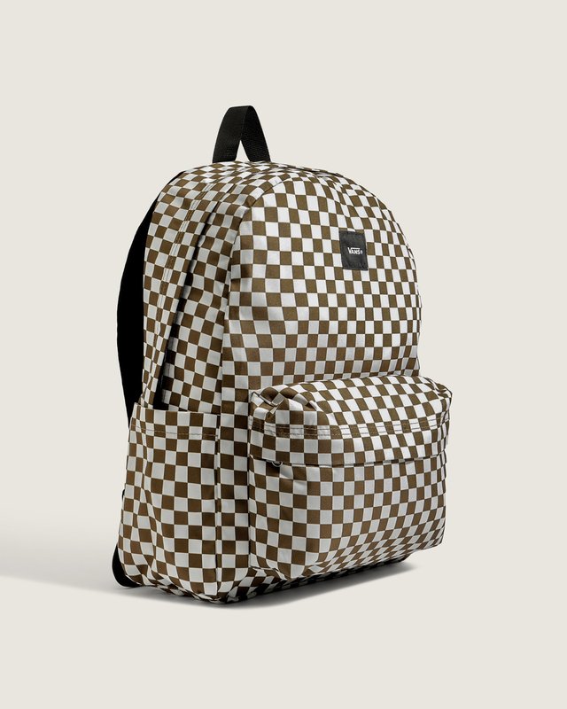 Mochila Old Skool Check Olive Brown