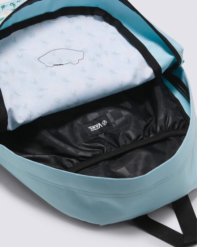 Mochila Old Skool Grom Backpack Fresh Flower Crystal Blue Infantil