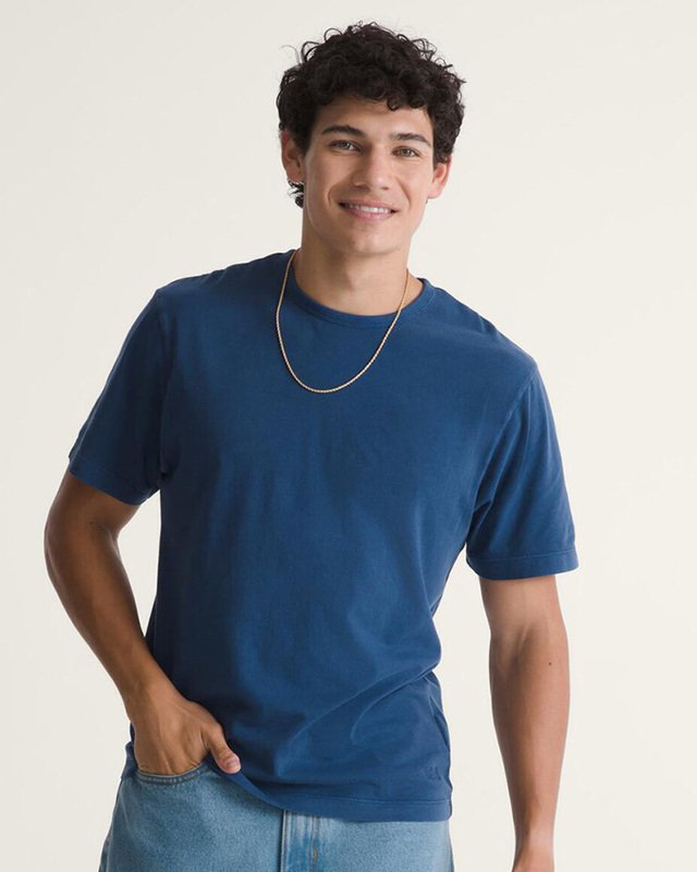 Camiseta Manga Curta Shrunken Premium Deep Indigo