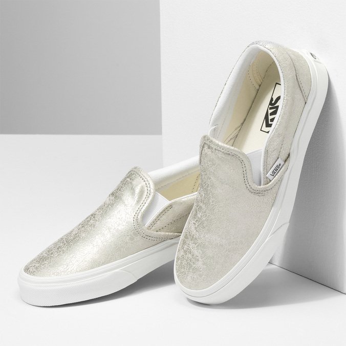 Tênis Classic Slip-On Silver