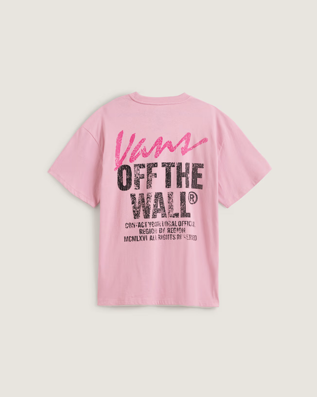Camiseta Ss Lady Wall Outsized Pink Dawn