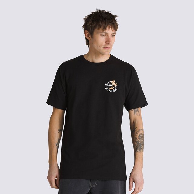 Camiseta Classic Mini Dual Palm II SS Black Apricot Nectar