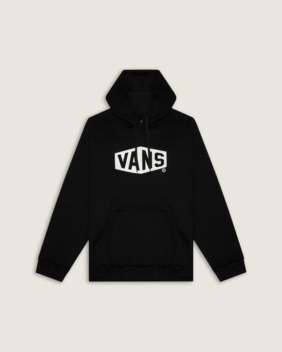 Um clássico irreverente para todos os momentos. Use camadas para se manter aquecido no estilo “Off The Wall”. O Moletom Hex Logo Pullover Black é o máximo em aconchego, com um bolso frontal estilo canguru. O modelo traz estampa frontal, com assinatura Vans® com efeito tridimensional, dentro de blocos, centralizada na altura do peito, em silk à base d’água.