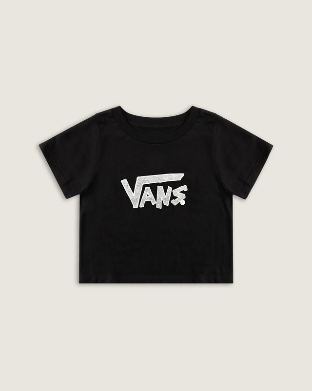 Camiseta Manga Curta Glitter Vans Black Infantil