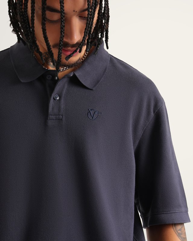 Camiseta Manga Curta Vans X Rowan Z Washed Polo Parisian Night