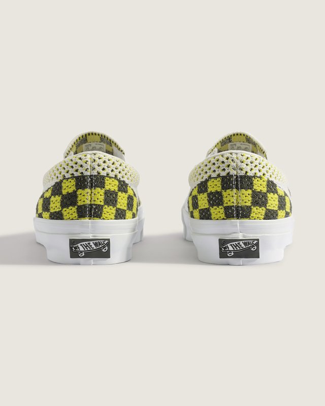 Tênis Slip-On Checkerboard Black Yellow