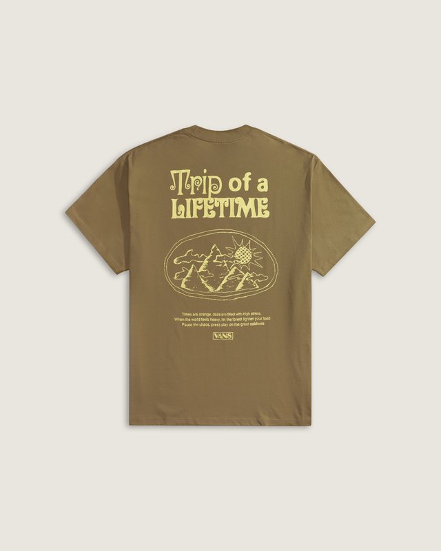 Camiseta Manga Curta Trip Out 66 Olive Brown