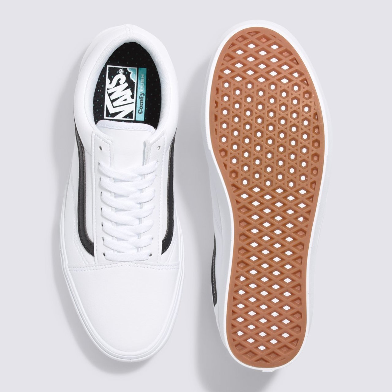 Vans old skool comfycush white discount