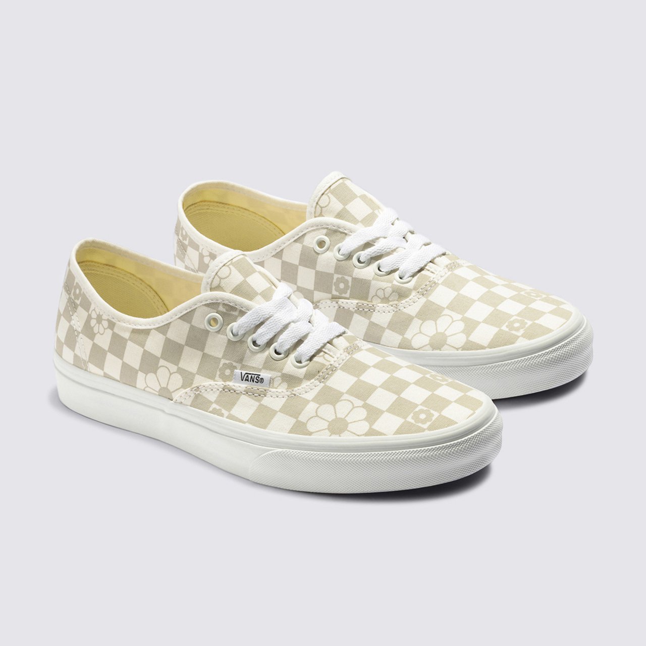Marshmallow floral vans cheap