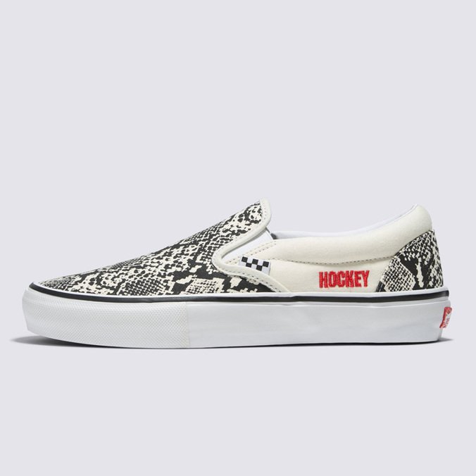 Tênis Skate Slip-On Hockey Skateboards Snake Skin