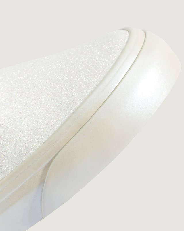 Tênis Slip On Glitter Pearl White Purple Infantil