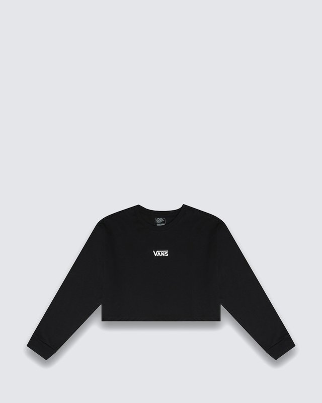 Camiseta Flying V Ls Relax Crop Black