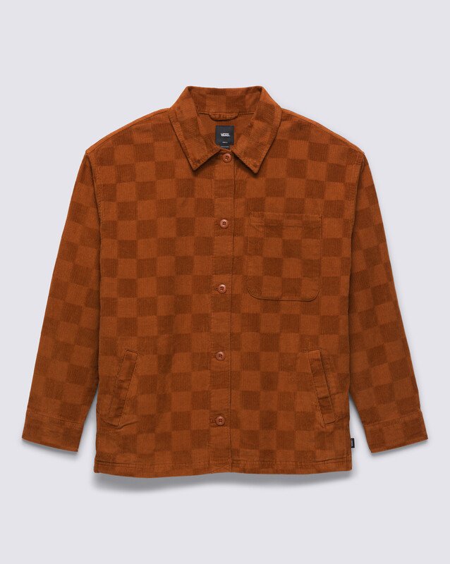 Camisa Dusk Downer Shacket Ls Ginger Bread Checkerboard