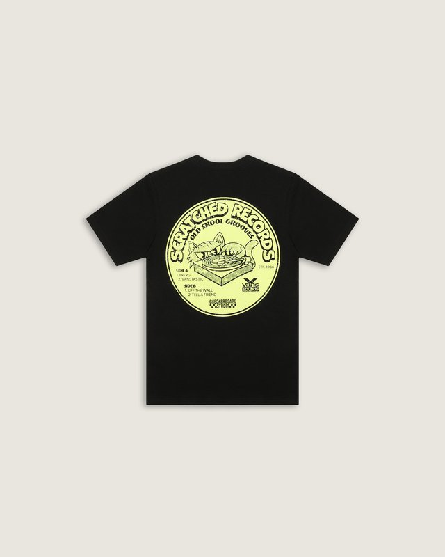 Camiseta Scratched Records Ss Black Infantil