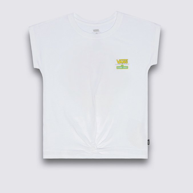 Camiseta Knot Ss Infantil Vila Sésamo White