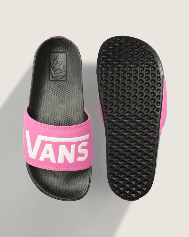 Chinelo Slide On Pink Fizz Black