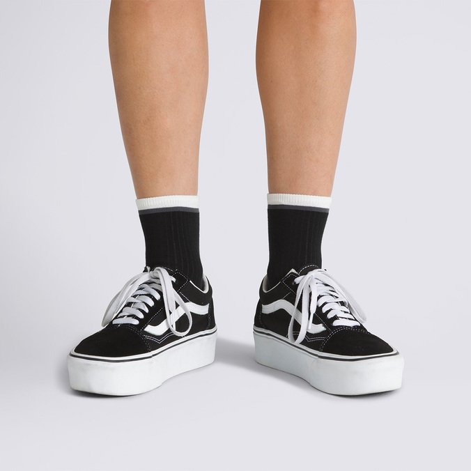 Meia Half Crew Black 36/9