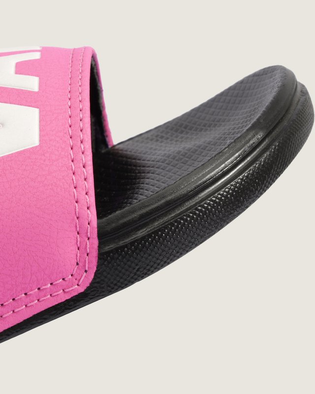 Chinelo Slide On Pink Fizz Black