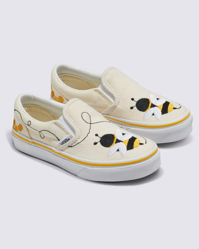 Tênis Slip-On Infantil Kids Bee Black Yellow | Vans