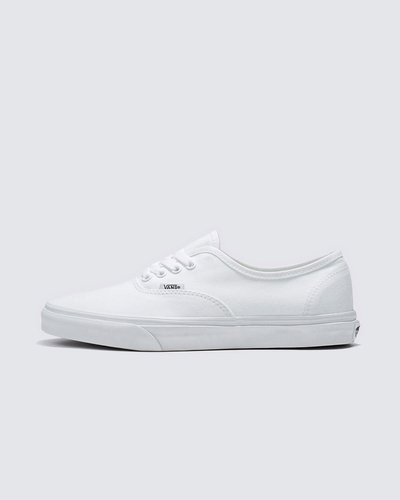 Nascido em Anaheim, Califórnia, em 1966, o Authentic é o estilo tradicional original da Vans. Originalmente conhecido como Vans #44 Deck Shoes, o Authentic se tornou um ícone cult imediato e incorpora nossa atitude “Off The Wall” desde então. Construído com um perfil simples com cadarço, o Tênis Authentic True White é um clássico que mantém viva a vibe old skool. Com cabedal em lona resistente na cor branca, apresenta vira lateral de borracha na cor branca, ilhós de metal e o solado emborrachado em waffle exclusivo Vans.