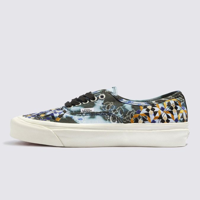 Tênis Authentic 44 Dx Anaheim Factory Mixed Mosaic Black