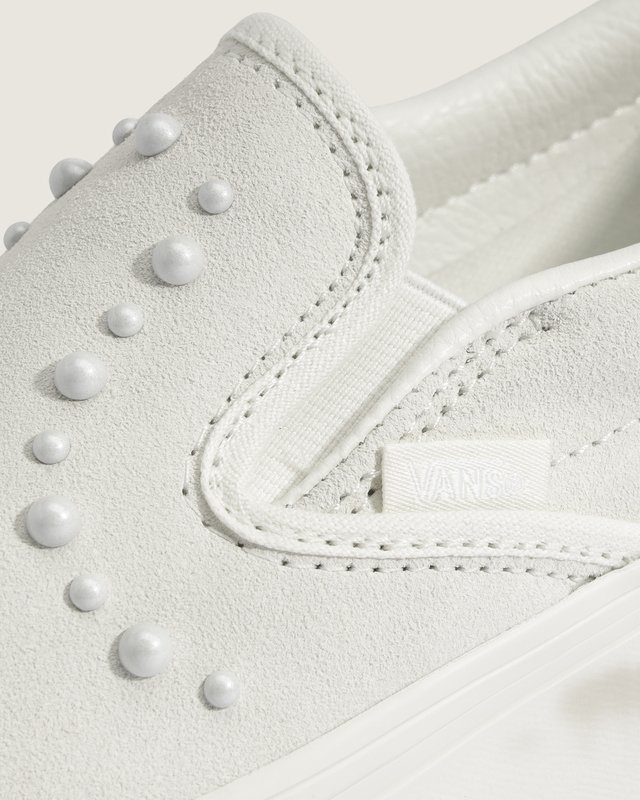 Tênis Classic Slip-On Platform Pearls Marshmallow