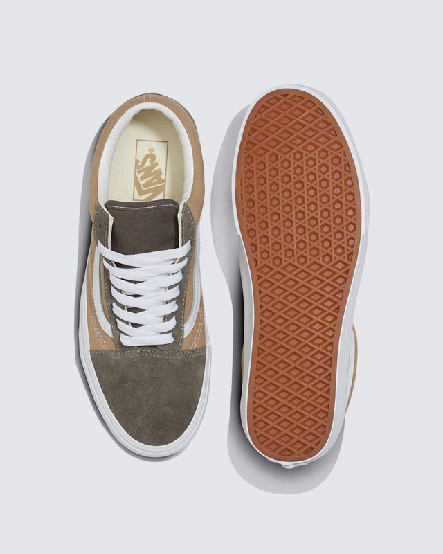 Tênis Old Skool Canvas Suede Block Brown
