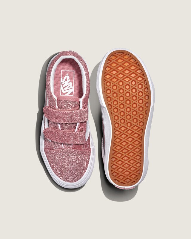 Tênis Old Skool Glitter Rose Gold Infantil Vans