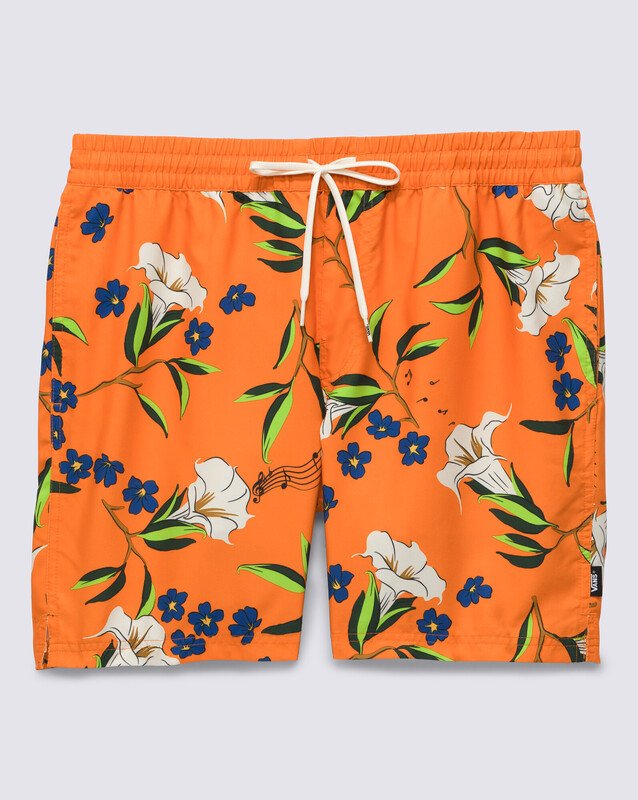 Boardshort Primary Print Elastic Trumpet Floral Harvest Pumpkin | Vans