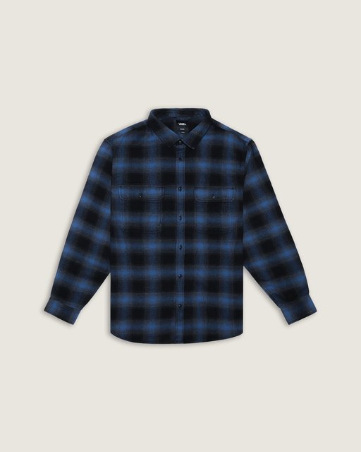 Camisa Manga Longa Lawson Plaid Flannel Black True Navy | Vans