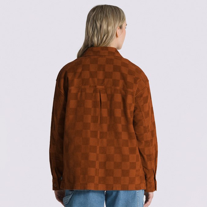 Camisa Dusk Downer Shacket Ls Ginger Bread Checkerboard