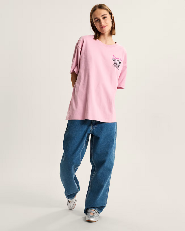 Camiseta Ss Lady Wall Outsized Pink Dawn
