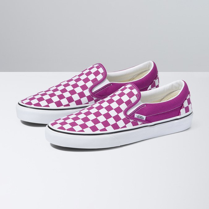 Tênis Slip-On Fuchsia Red True White