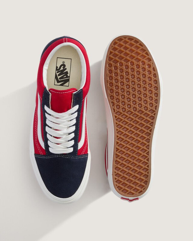 Tênis Old Skool Frayed 2-tone Navy Red