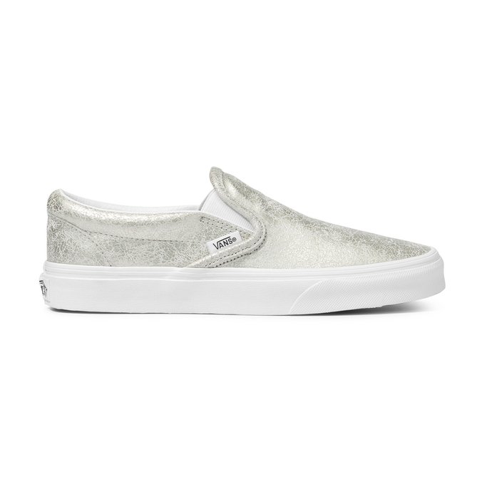 Tênis Classic Slip-On Silver