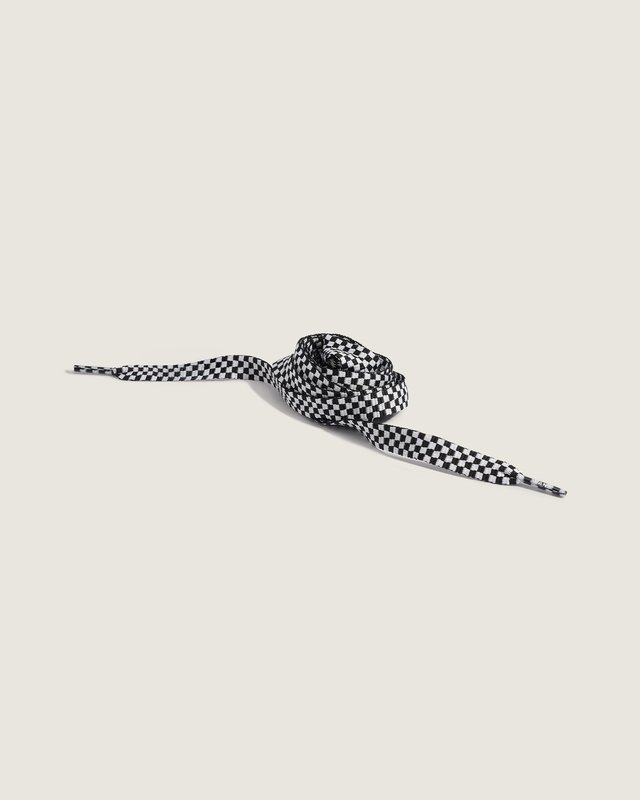 Cadarço Fat Laces Black White Checkerboard