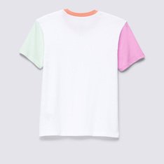 Camiseta Colorblock Crew White Cyclamen Infantil